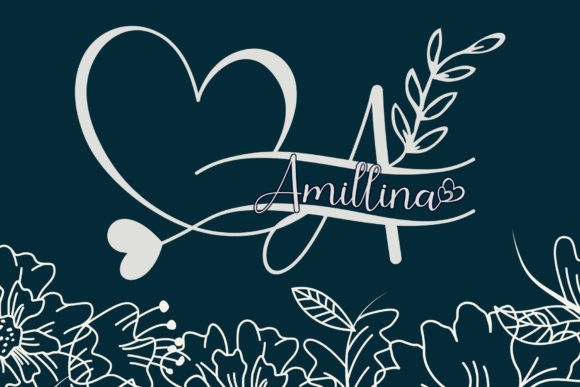 Amillina Monogram: Elevating Designs with Romantic Typography