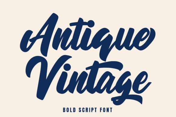 Antique Vintage: A Bold Script for Impactful Design
