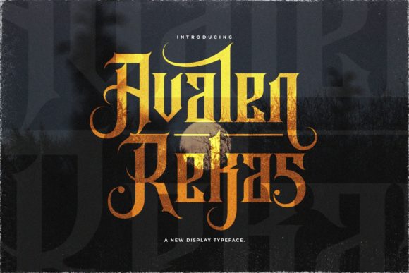 Avalen Rekas: Elevate Your Designs with Blackletter Typography