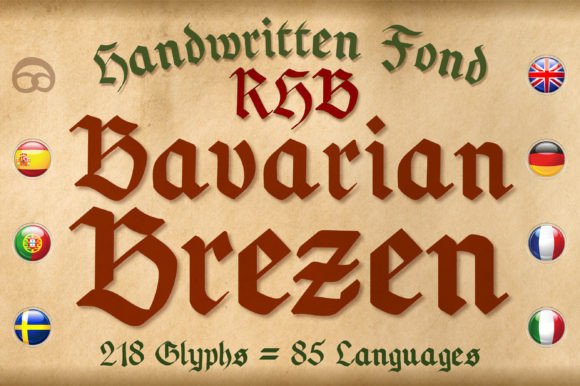 Bavarian Brezen: Authentic Fraktur for Modern Design