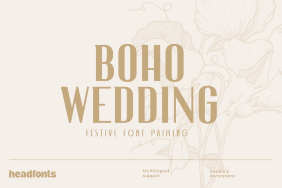 Boho Wedding Duo: Elegance Meets Geometry