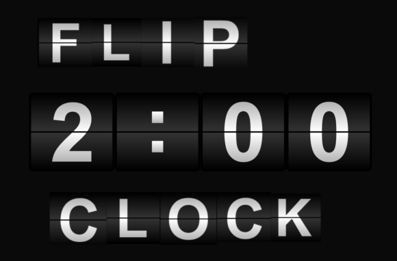 Flip Clock Typography: Retro Charm Meets Modern Design