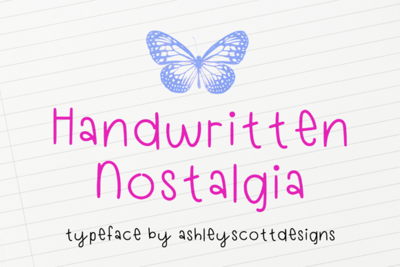 Handwritten Nostalgia: The Retro Font for Modern Design