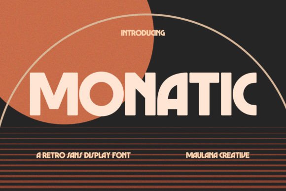 Monatic: The Bold Retros Vibe Font for Modern Design