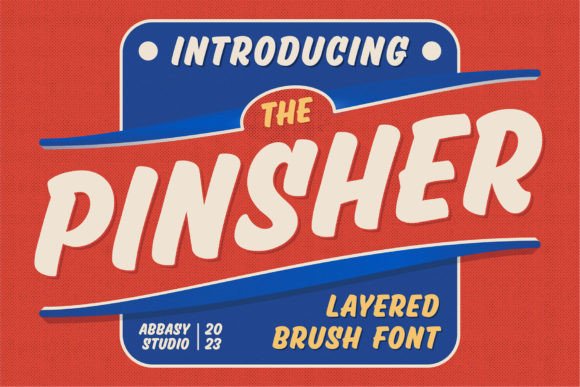 Pinsher: A Retro Hand-Painted Font for Modern Design