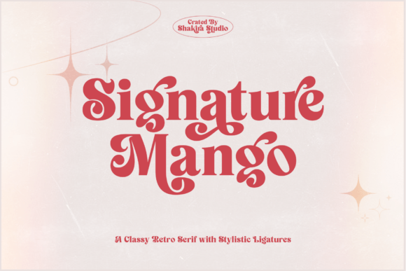 Signature Mango: Redefining Modern Retro Serif Typography