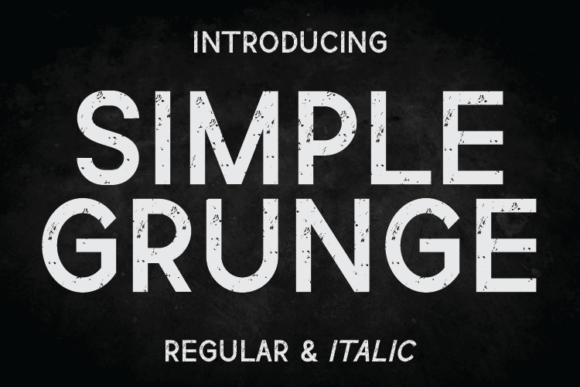 Simple Grunge: A Trendy Typeface for Modern Design